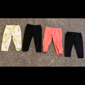 4/$10 Lot of 4 Pair 9 Month Carter’s Leggings